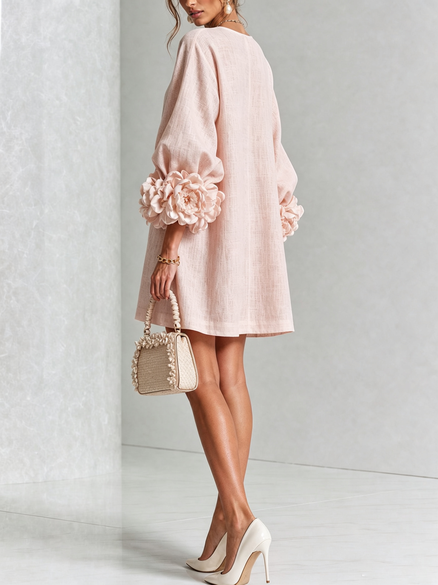 Marta | Vestido estampado floral blanco