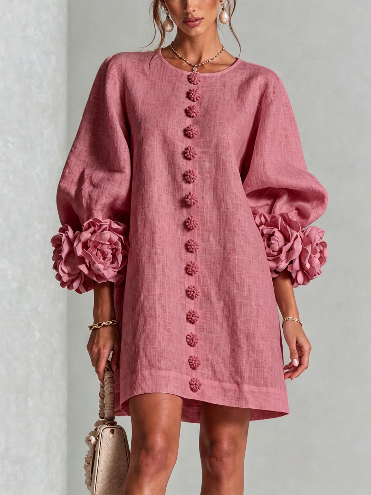 Marta | Vestido estampado floral blanco