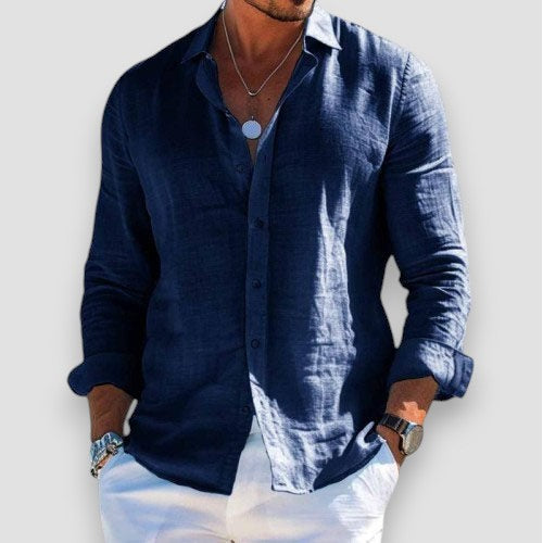 Luca | Camisa de lino elegante y ligera